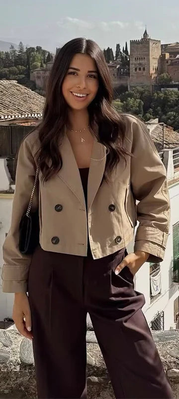 Kensington Cropped Tailored Trench