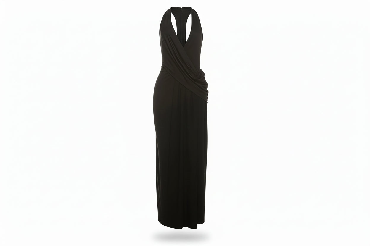 Drape Halter Gown