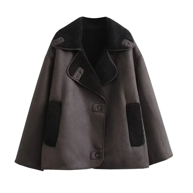 Soho Shearling Oversized Bomber