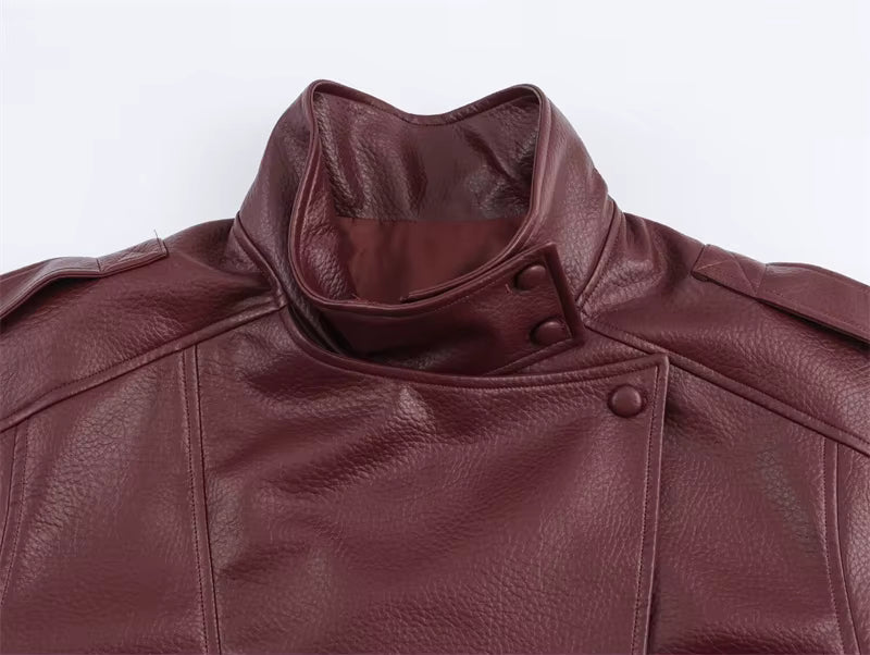 Kensington Pebbled Moto Jacket