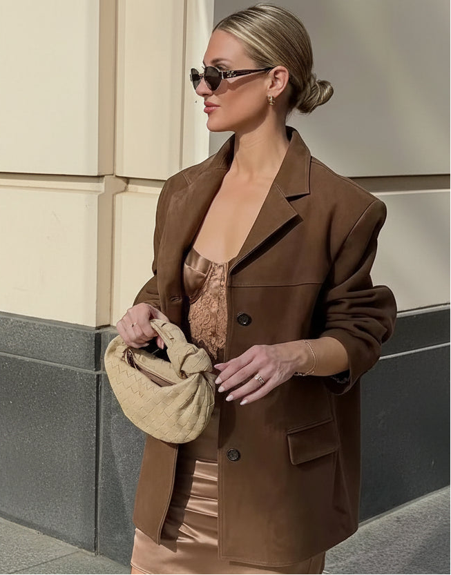 Heritage Suede Tailored Blazer