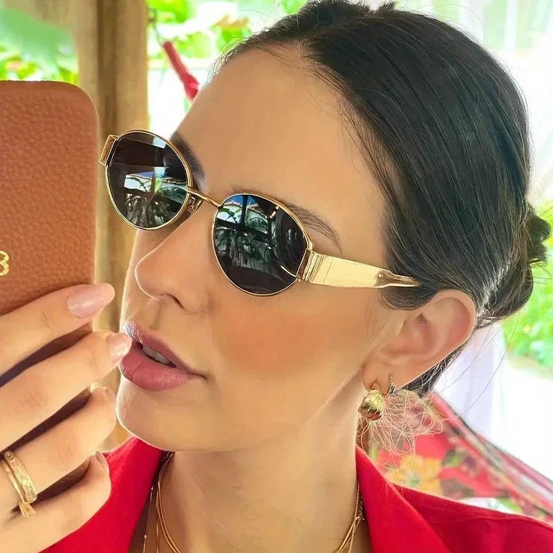 Camden Oval Metal Sunglasses
