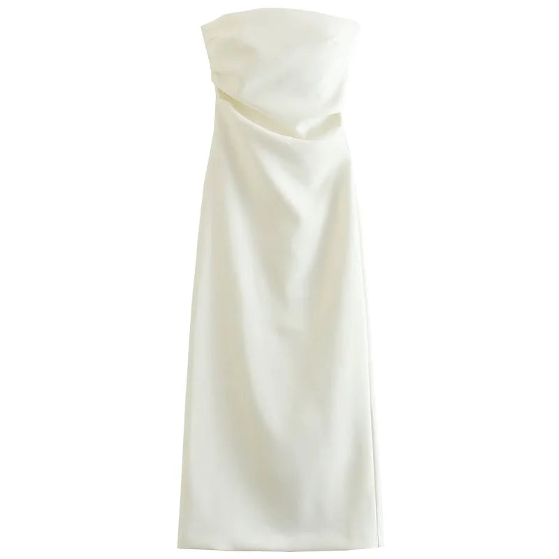 Savoy Backless Ruffle Dress