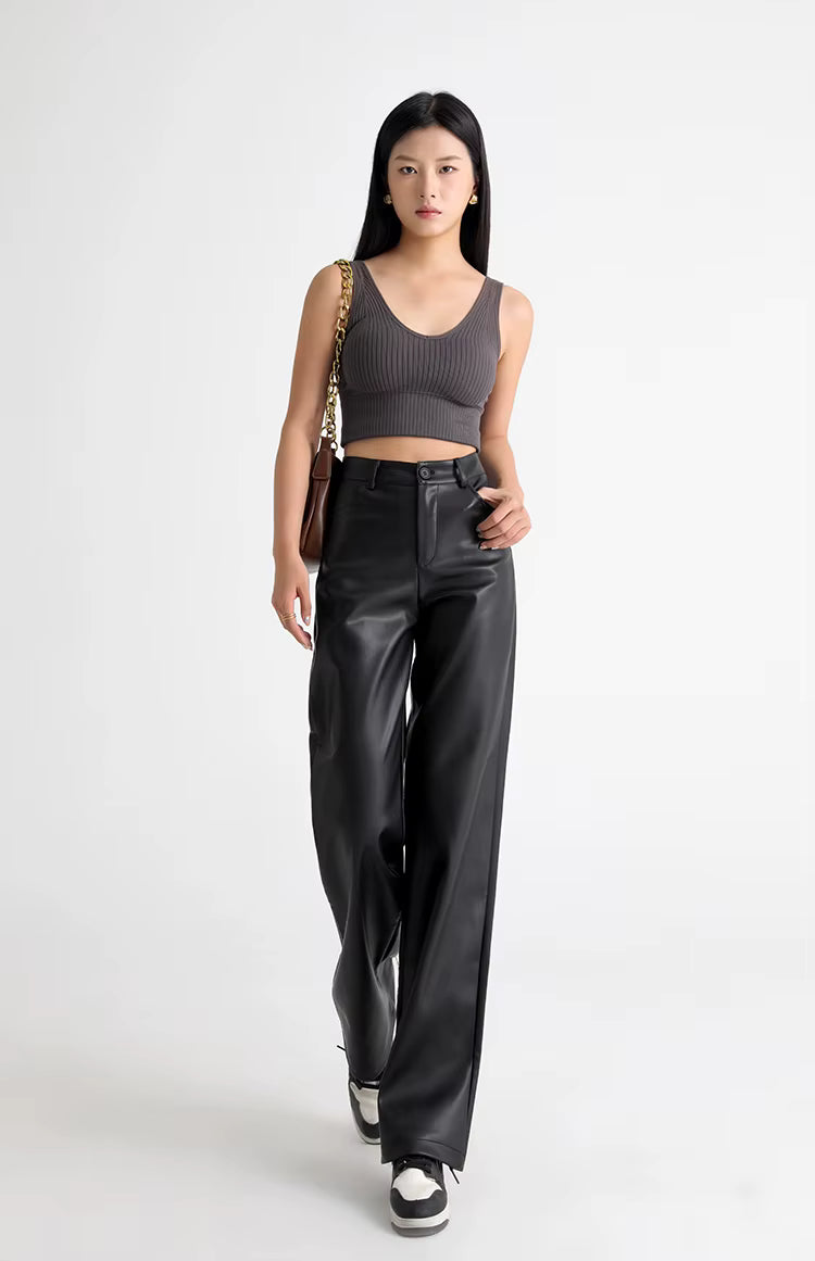 Aldwych Thermal Leather Trousers