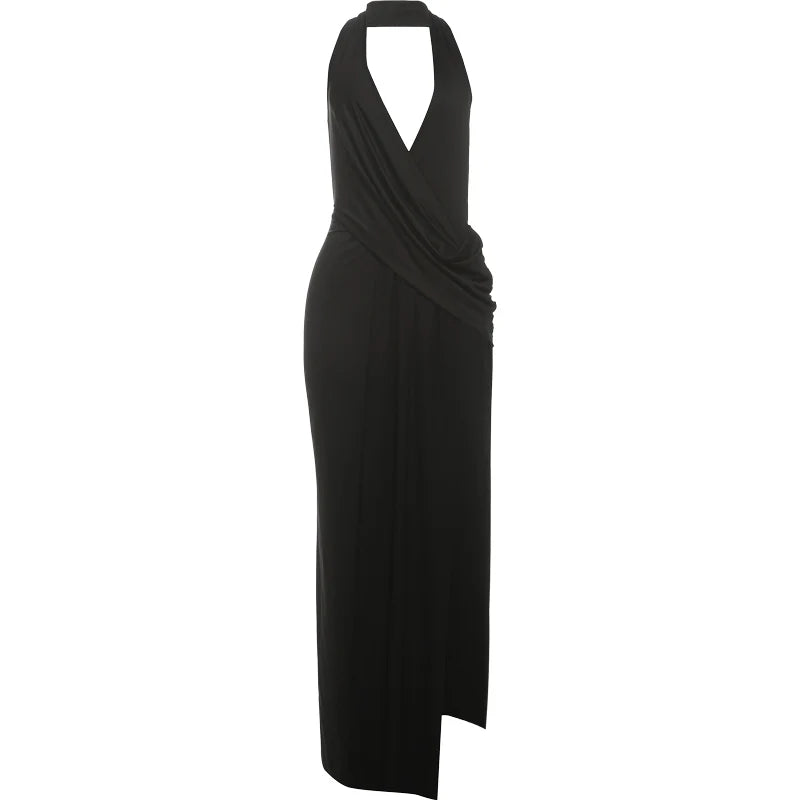 Drape Halter Gown