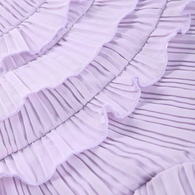 Santorini Pleated Halter Gown