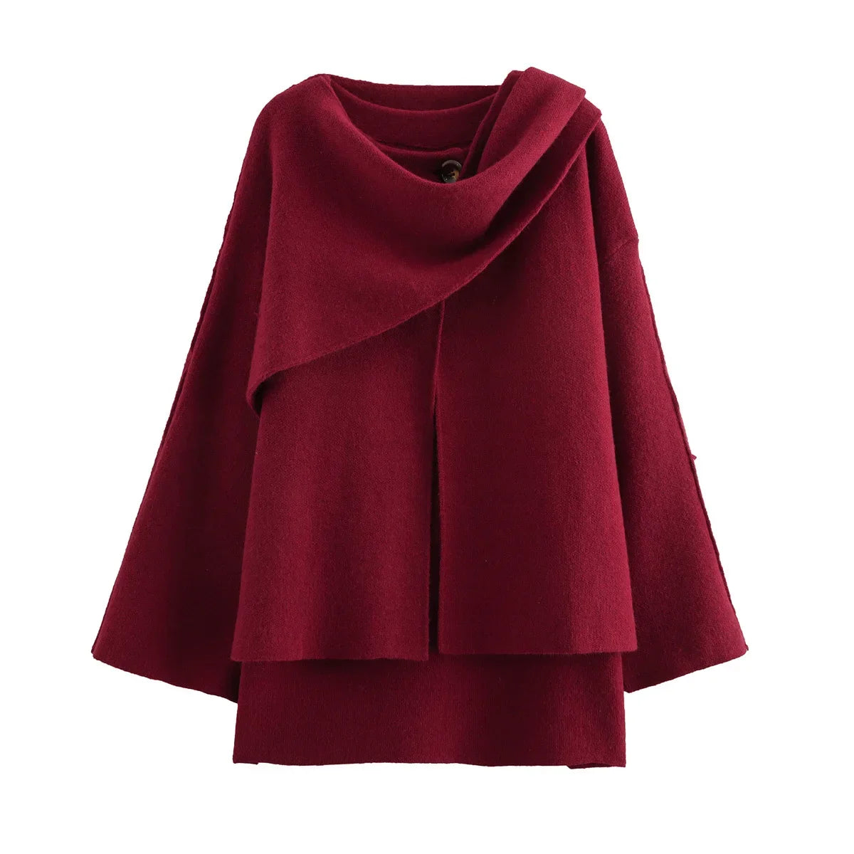 Araminta Draped Cape Knit