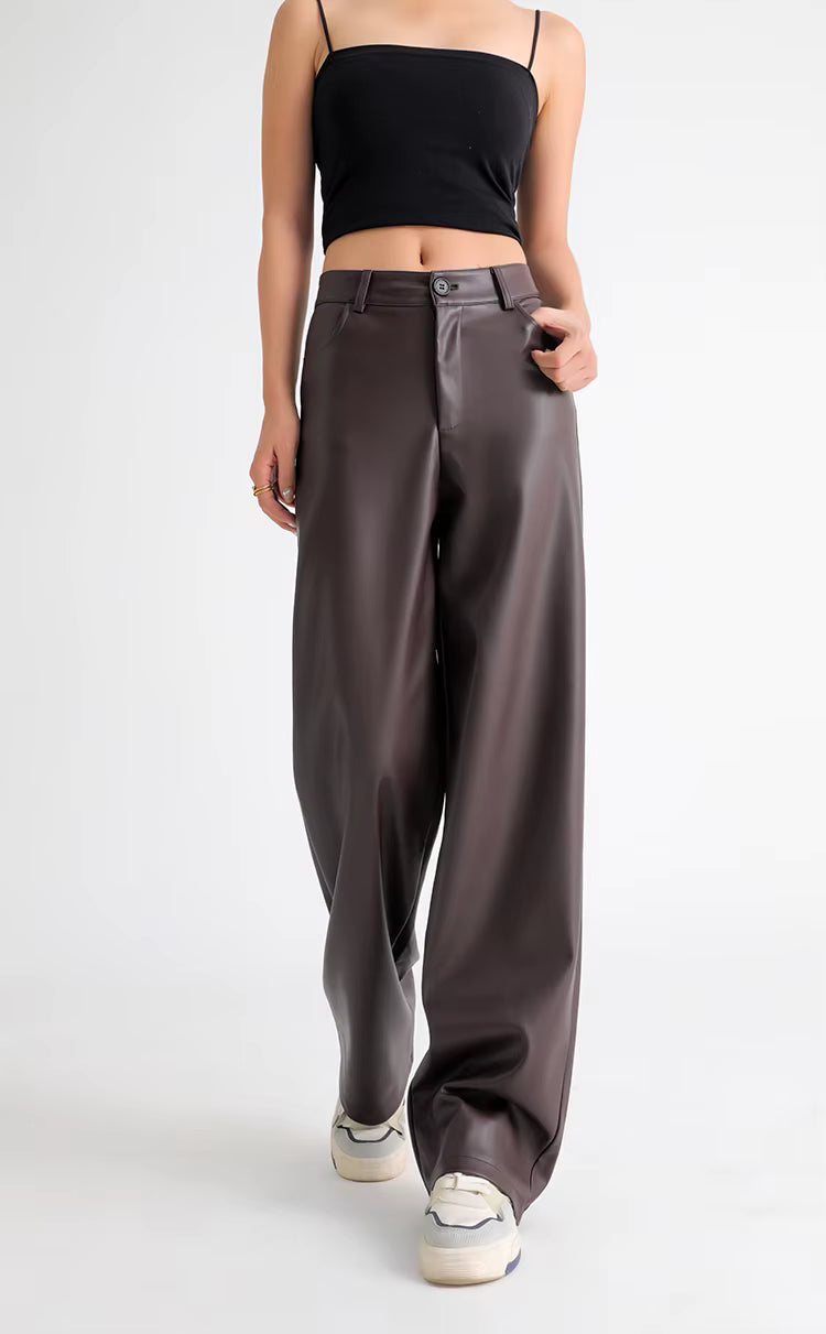 Aldwych Thermal Leather Trousers