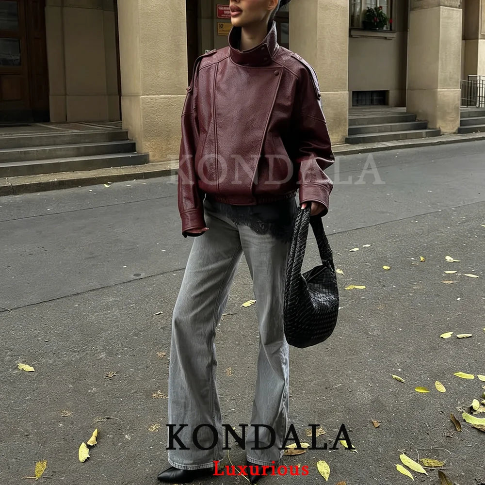 Aldwych Sculpted Leather Bomber
