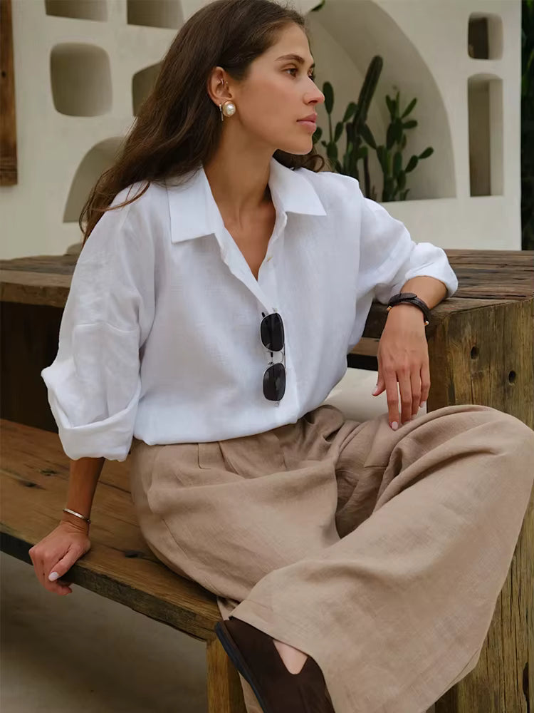 Capri Linen Oversized Shirt