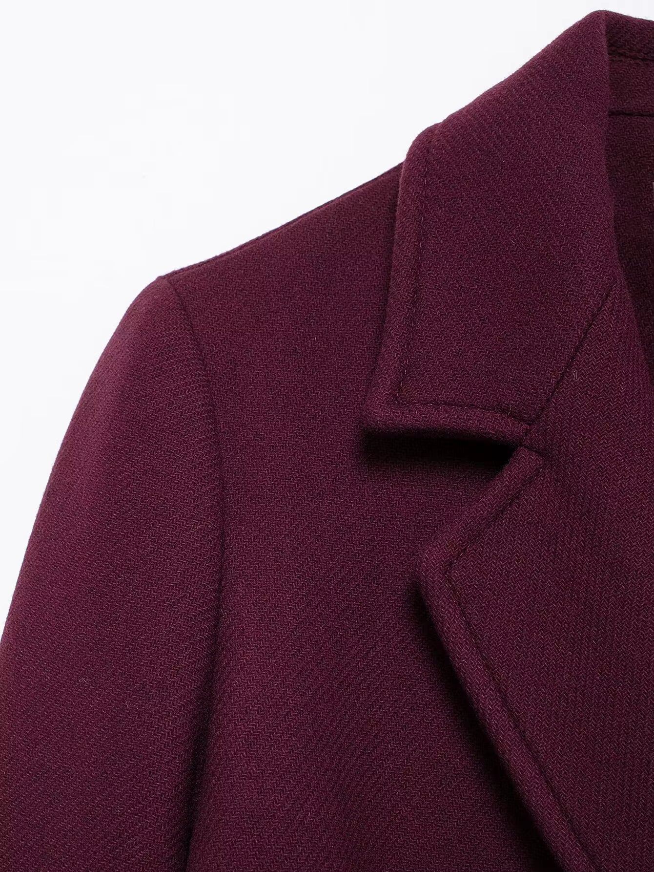 Kensington Burgundy Tailored Coat