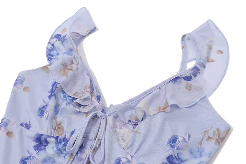 Capri Lumière Sheer Maxi Dress