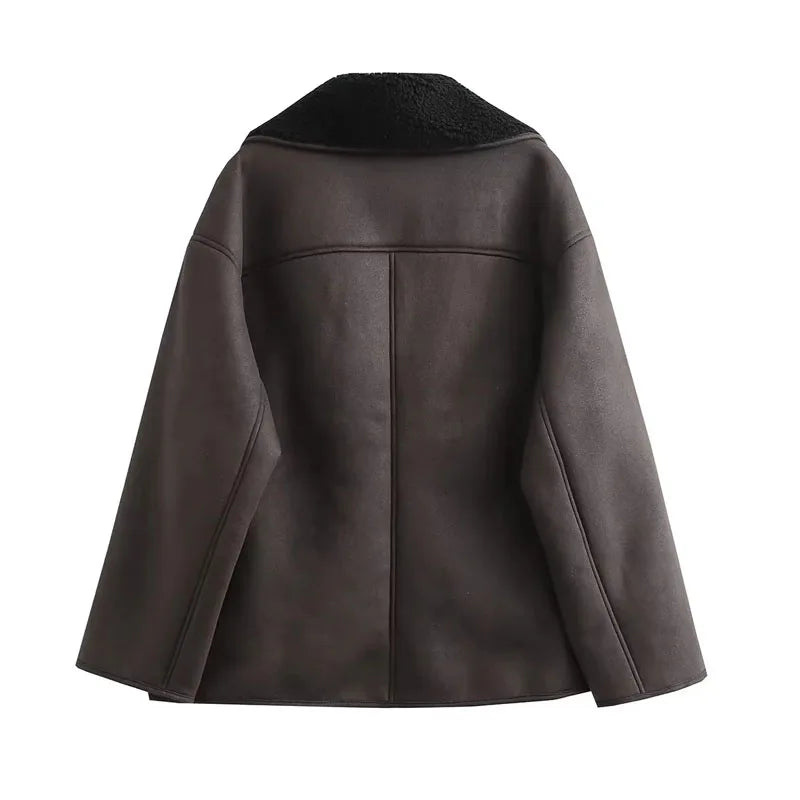 Soho Shearling Oversized Bomber