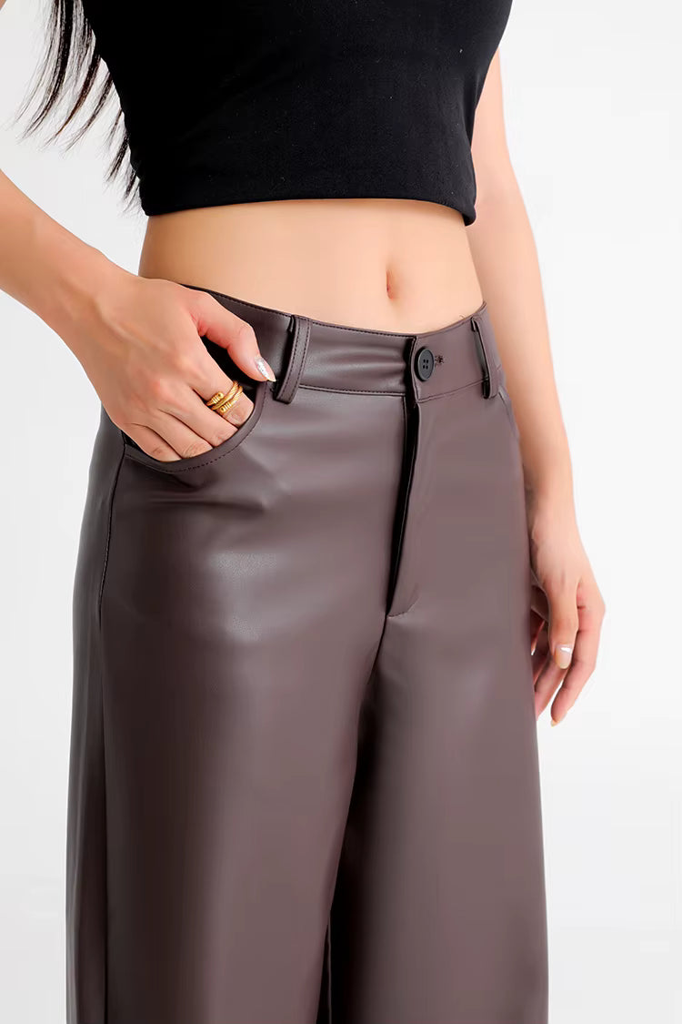 Aldwych Thermal Leather Trousers