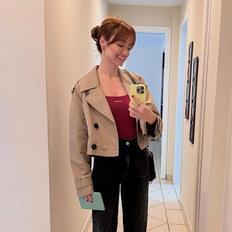 Kensington Cropped Tailored Trench
