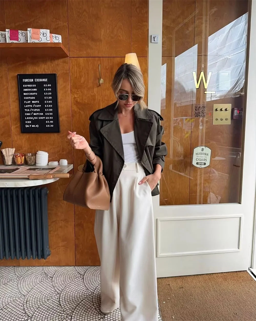 Kensington Cropped Tailored Trench