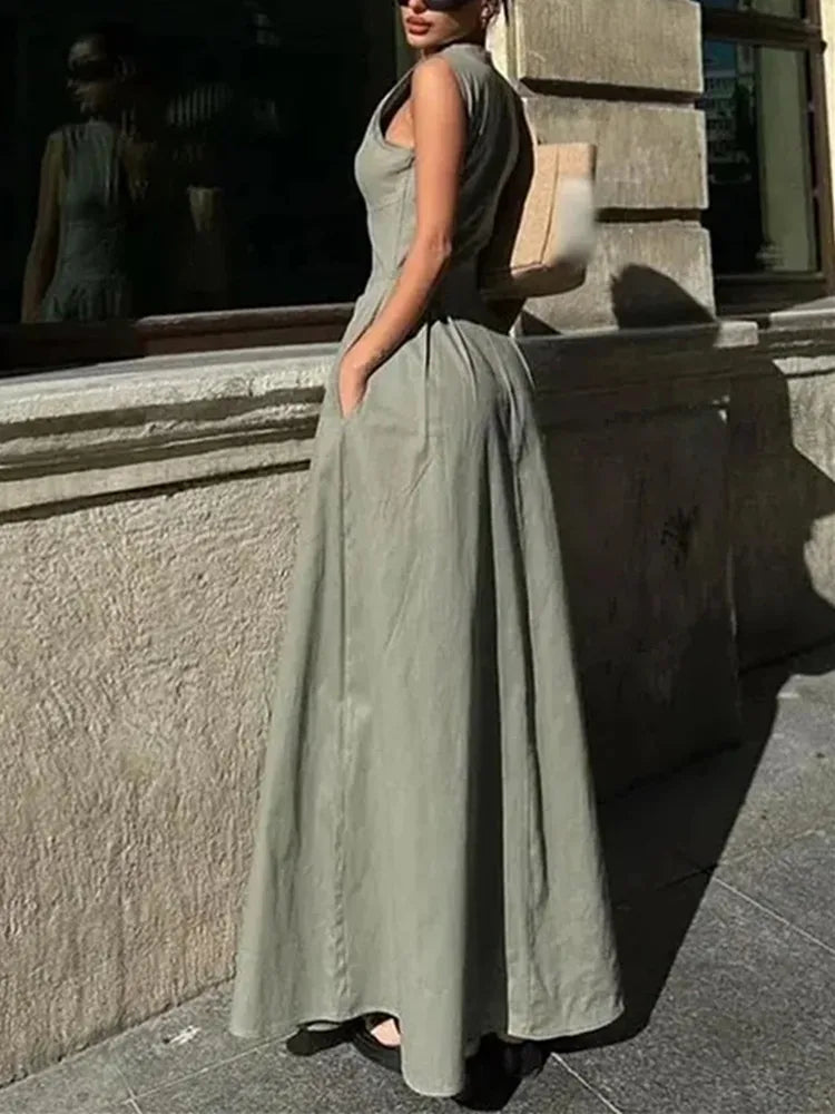 Aldwych Pleated Contour Midi Dress