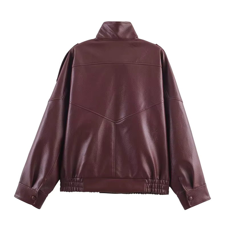 Kensington Pebbled Moto Jacket