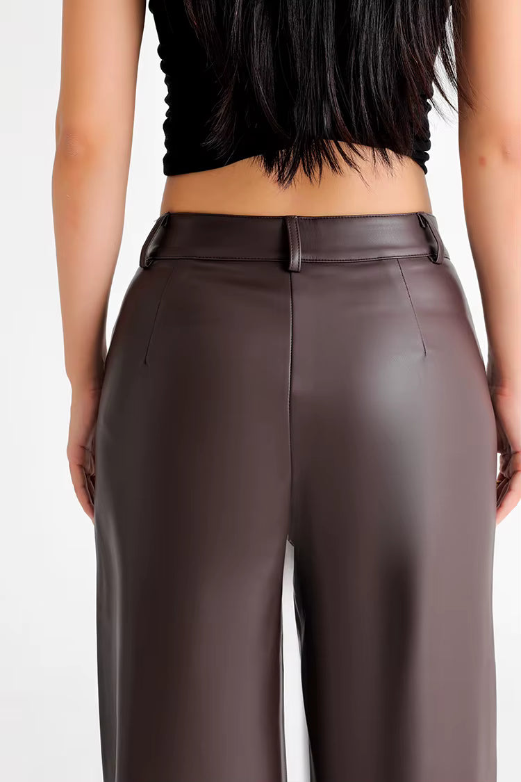 Aldwych Thermal Leather Trousers