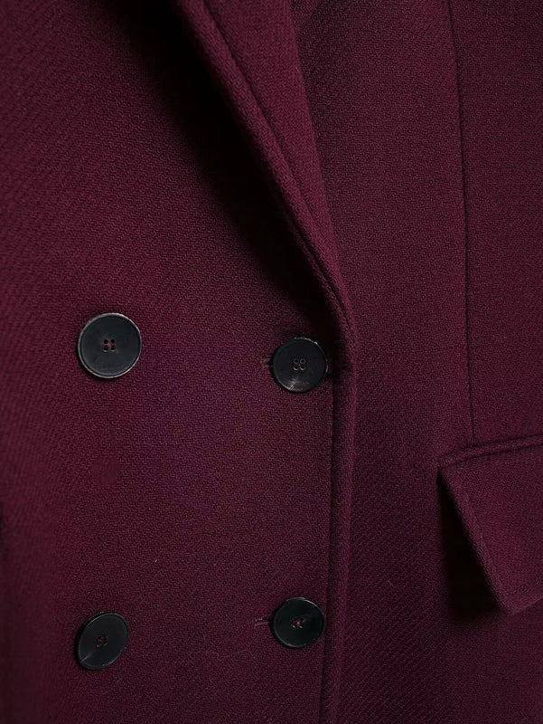 Kensington Burgundy Tailored Coat