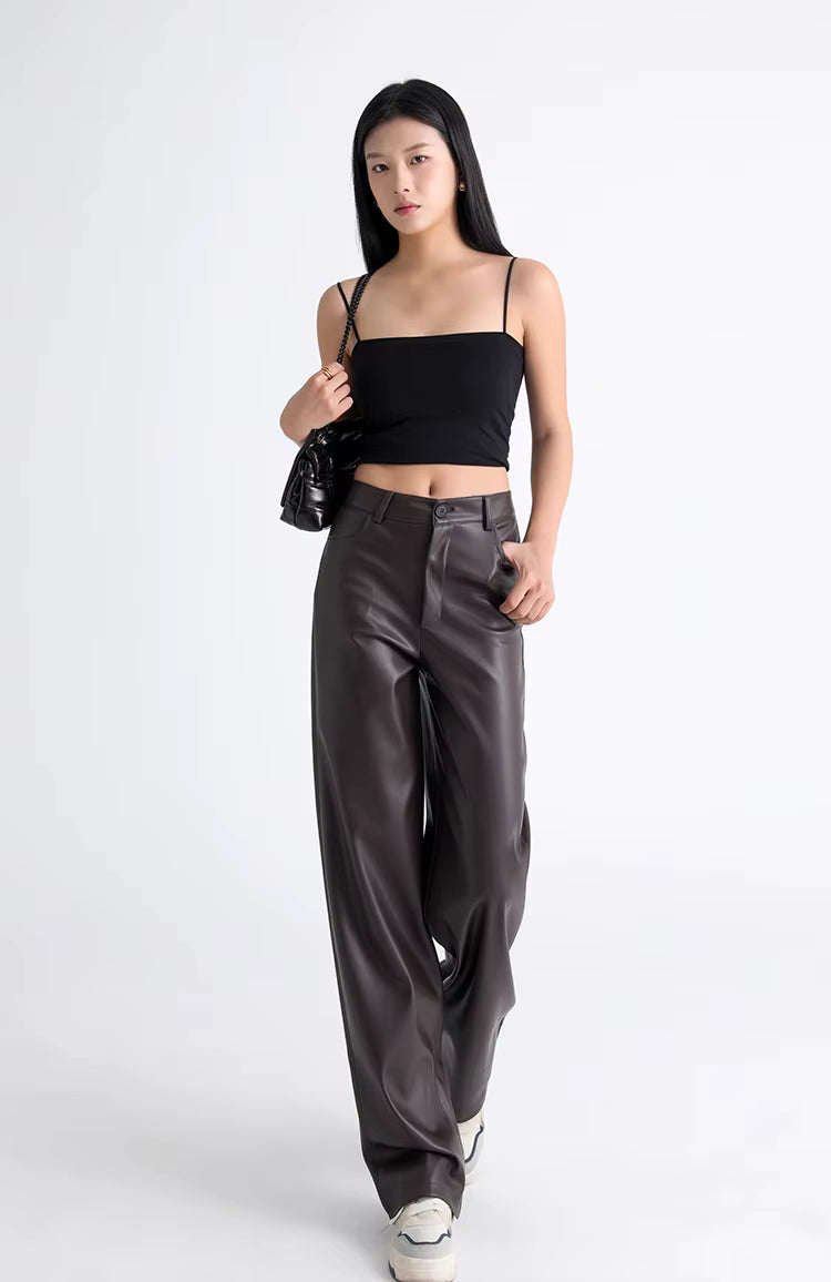 Aldwych Thermal Leather Trousers