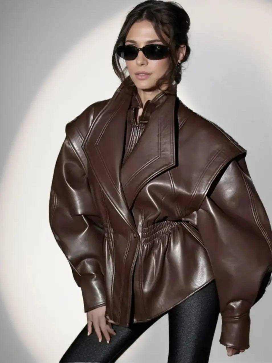 Soho Oversized Vintage Moto Jacket
