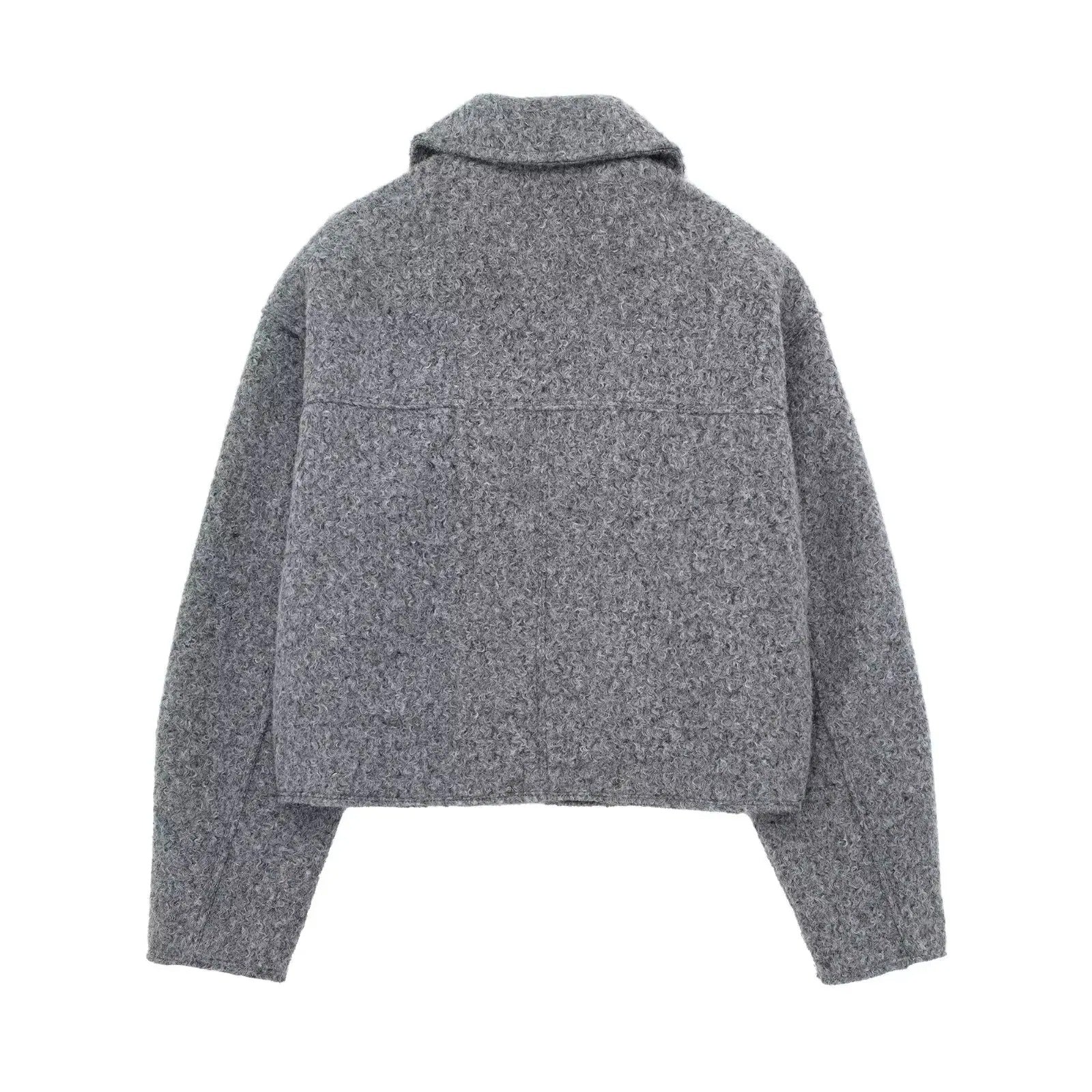Heritage Wool-Cropped Fleece Jacket