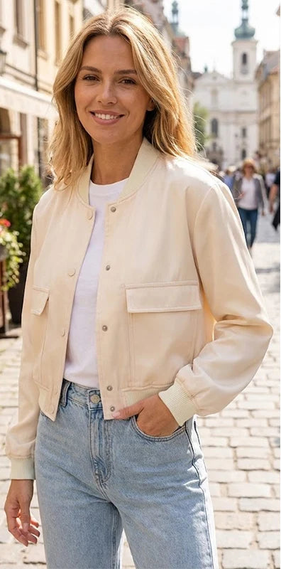 Notting Hill Minimal Bomber Jacket