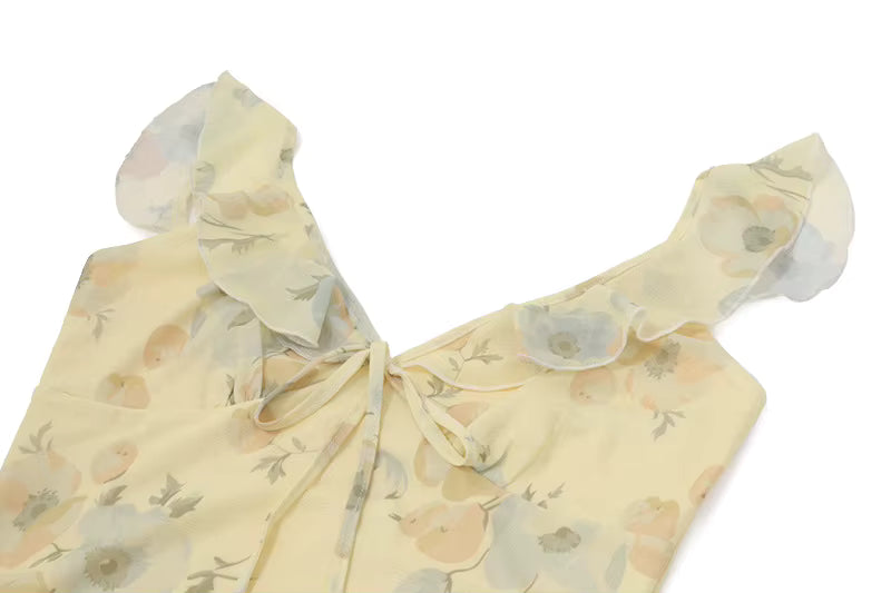 Capri Lumière Sheer Maxi Dress