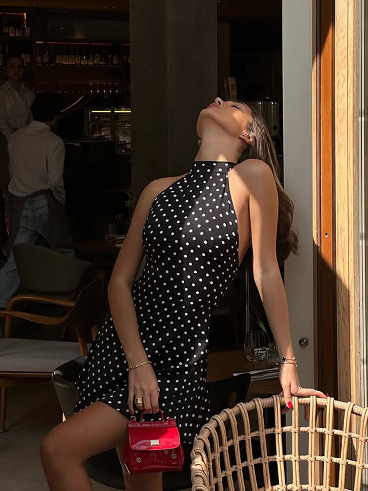 Riviera Élan Halterneck Mini Dress