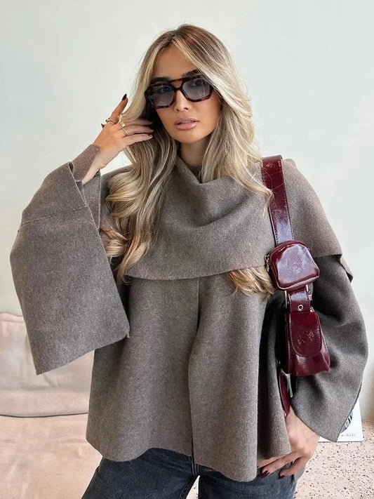 Araminta Draped Cape Knit