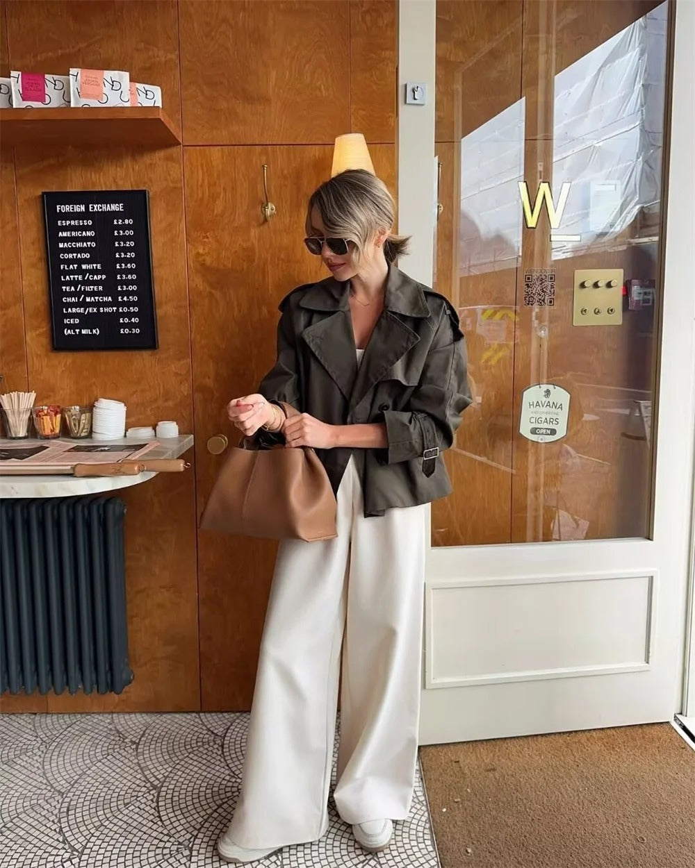 Kensington Cropped Tailored Trench