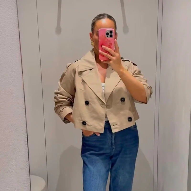 Kensington Cropped Tailored Trench