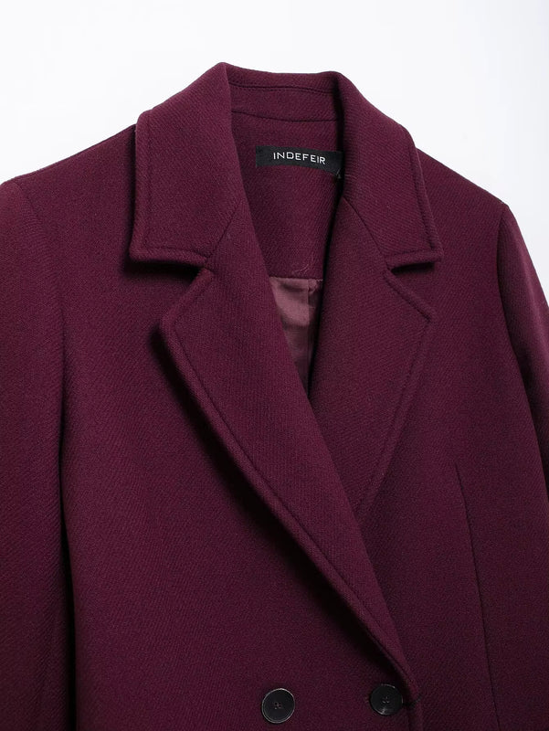 Kensington Burgundy Tailored Coat