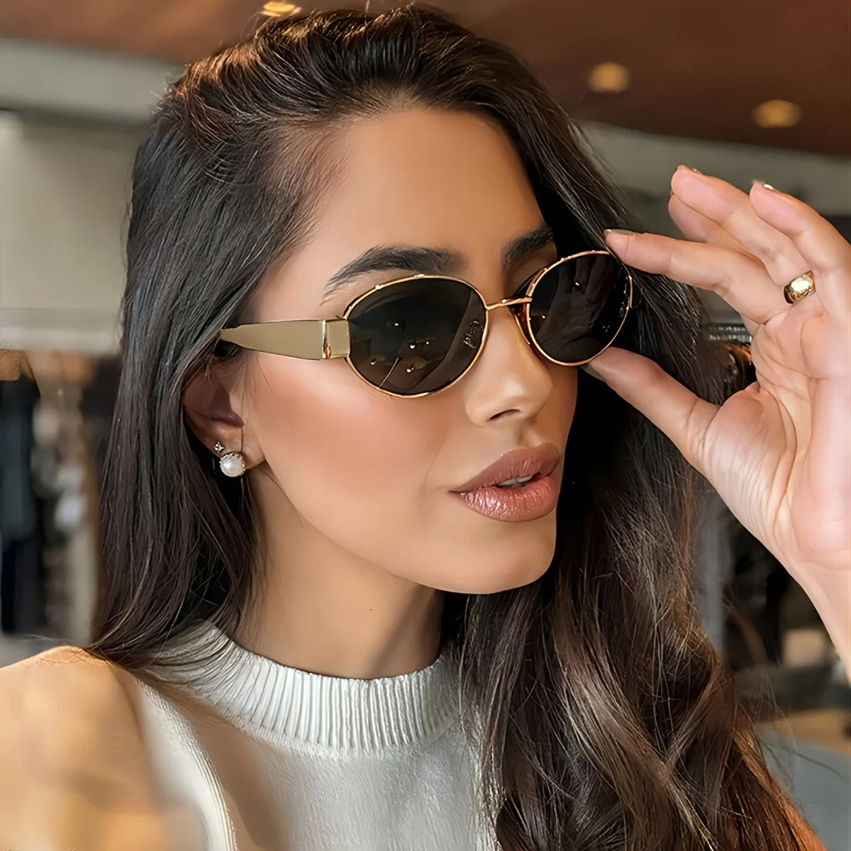 Camden Oval Metal Sunglasses