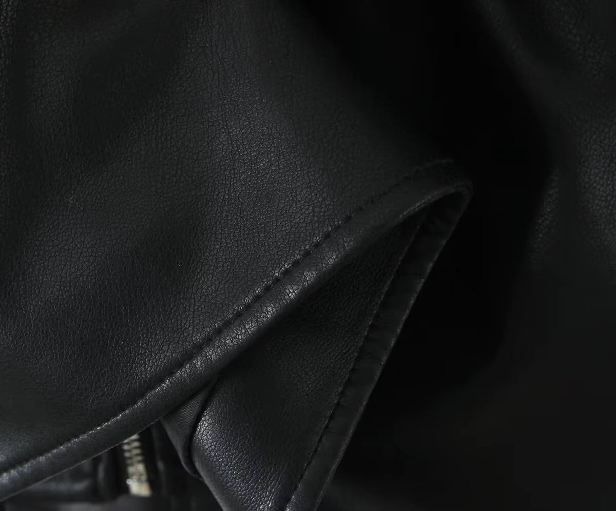 Soho Oversized Vintage Moto Jacket