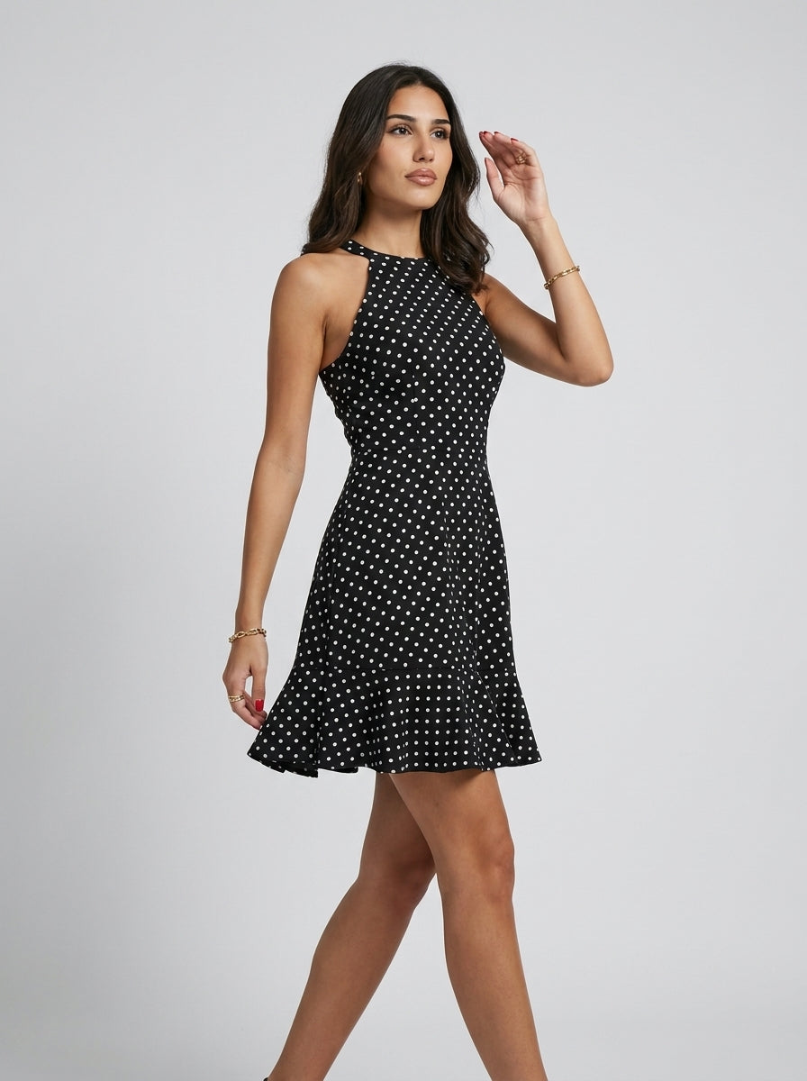 Riviera Élan Halterneck Mini Dress