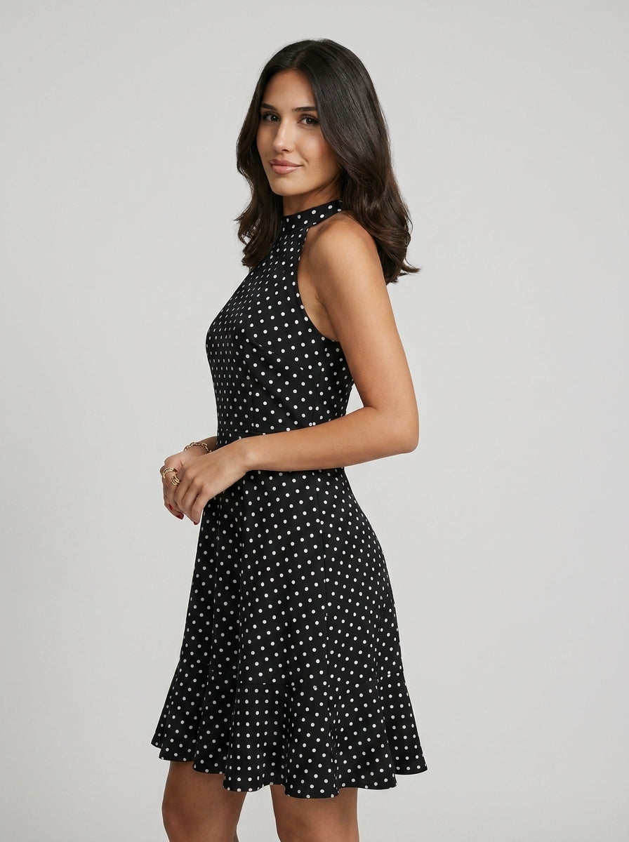 Riviera Élan Halterneck Mini Dress