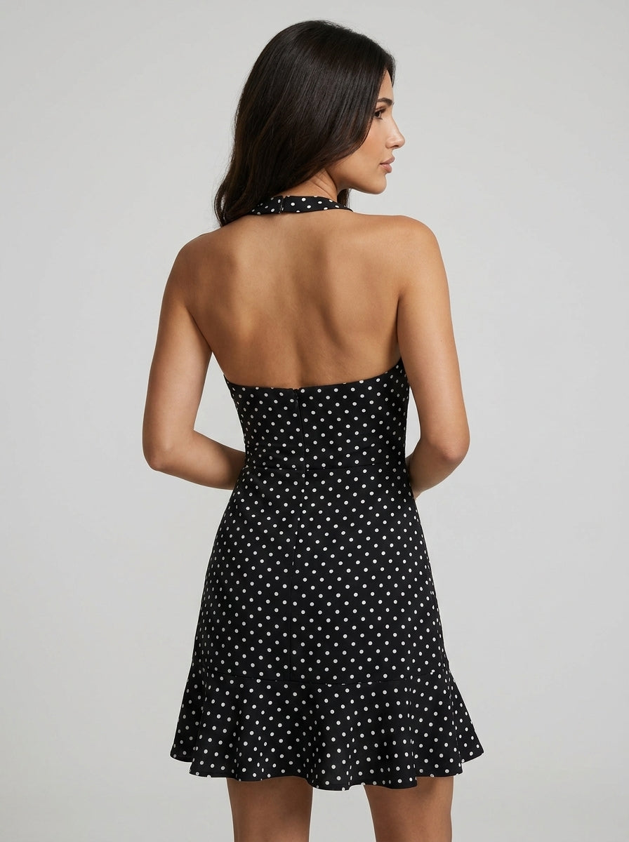 Riviera Élan Halterneck Mini Dress